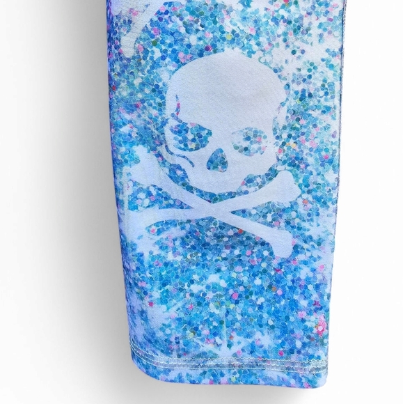 Terez For Soulsycle Blue Confetti Leggings. - Picture 5 of 6